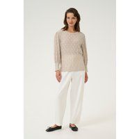Langarm-Bluse Regular fit cream