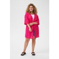 Lockere Passform Pinkfarbener Kimono-Cardigan