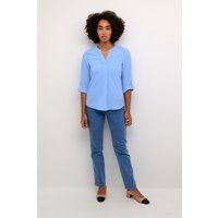 Hellblaue Bluse mit lockerer Passform