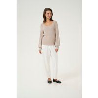 Strickpullover Slim fit cream