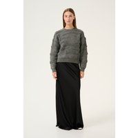 Strukturierter Strickpullover mit Rundhalsausschnitt