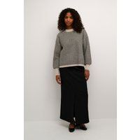 Gestreifter Strickpullover mit lockerer Passform