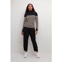 Strickpullover Slim fit black offwhite
