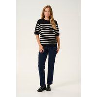 Strickpullover Relaxed fit black offwhite