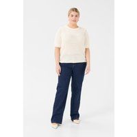 Kurzarm Strickoberteil mit Lochmuster