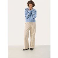 Strickpullover Lockere Passform blue