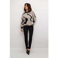 Strickpullover Regular fit black offwhite