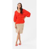 Strickpullover Loose fit red