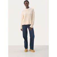 Strickpullover Gerade Passform cream
