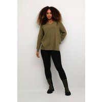 Strickpullover Oversize fit olive