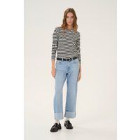 Hell gewaschene Jeans mit entspannter Passform