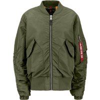 Oversize Bomberjacke ohne Bänder für Damen