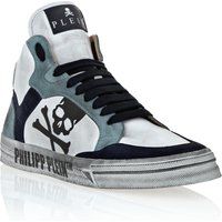 Extravagante High-Top-Sneakers aus Leder