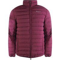 Burgunderfarbene, gepolsterte, leichte Jacke