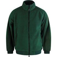 Grüne Sherpa-Fleece Jacke