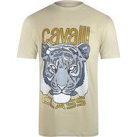 T-Shirt mit Tigergrafik und Rundhalsausschnitt