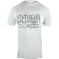 Lässiges Baumwoll-T-Shirt mit Sprühlogo