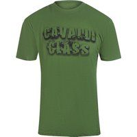 Militärgrünes T-Shirt mit Logo