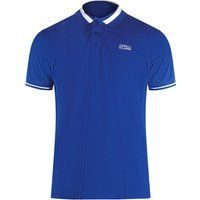 Baumwoll-Poloshirt mit gestreiftem Kragen
