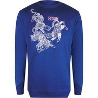 Sweatshirt mit Paisley-Leoparden-Grafikprint