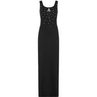 Ärmelloses, geripptes Strick-Maxikleid