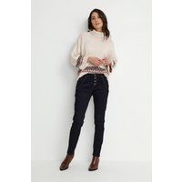 Jeans Curved fit black