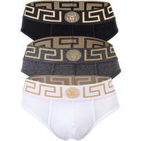Herren-Slips Tri-Pack mit Griechischem Mäandermuster