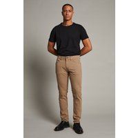 Khaki Jeans mit geradem Bein