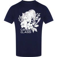 Baumwoll-T-Shirt mit Tigergrafikprint