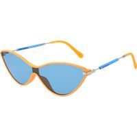 Cat-Eye Sonnenbrille mit blauen Gläsern