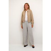 Pants Suiting Relaxed fit black offwhite