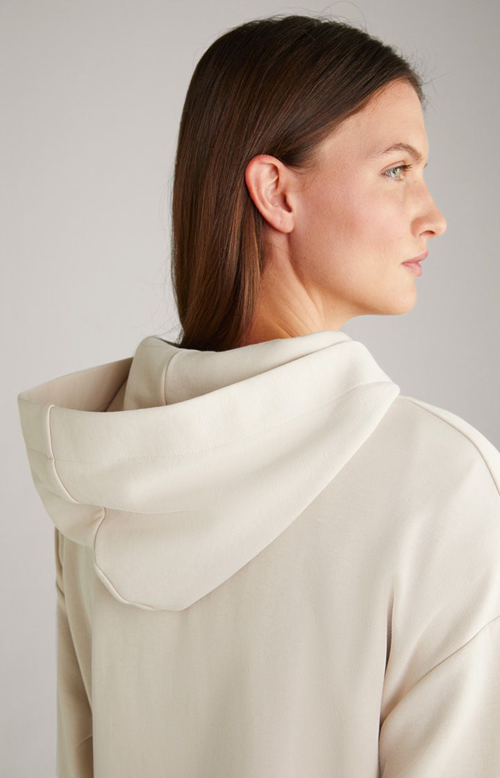 JOOP! Tasta Hoodie in Hellbeige mit Logo-Kordelzug