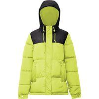 Farbblock Steppjacke mit Kapuze