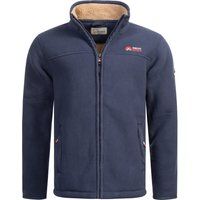 Fleecejacke mit Teddyfutter für Herren, Marineblau
