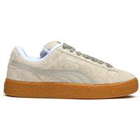 Texturierter Wildleder-Sneaker mit Gummi-Sohle