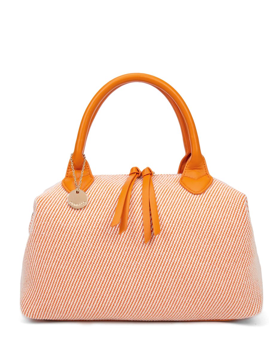 Gestreifte Dome Henkeltasche