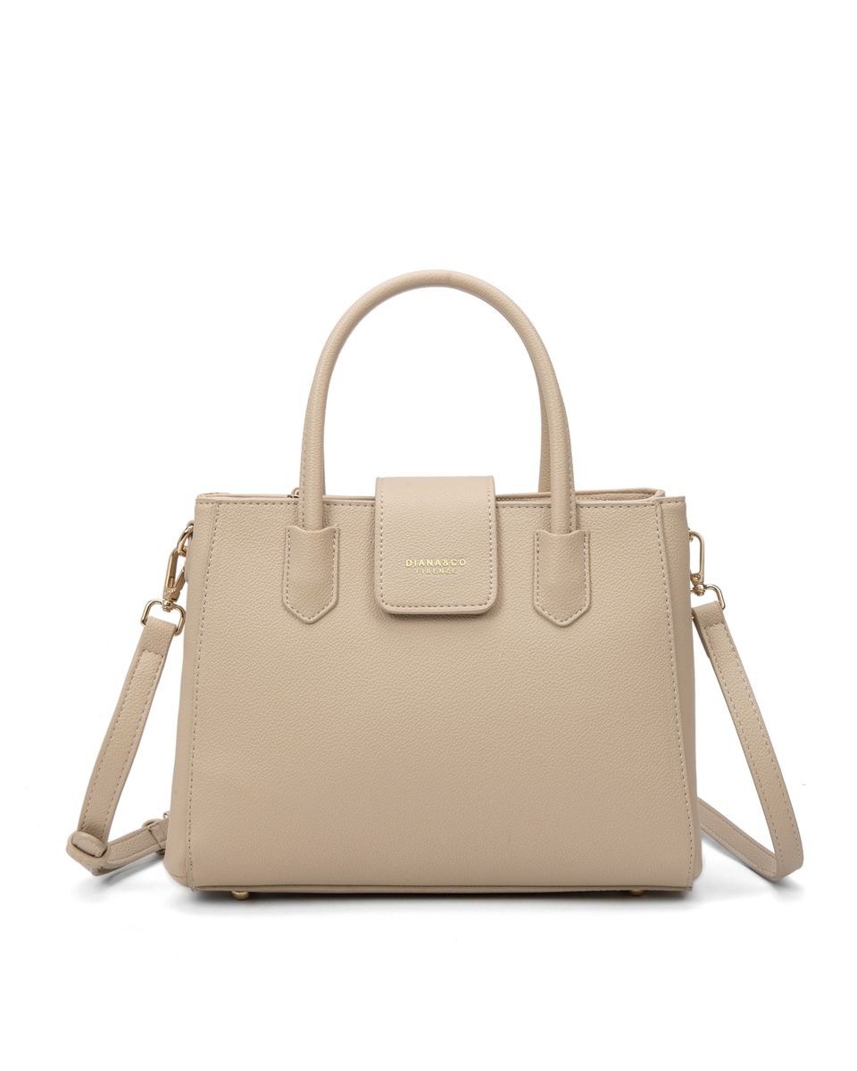 Gestreifte Dome Henkeltasche
