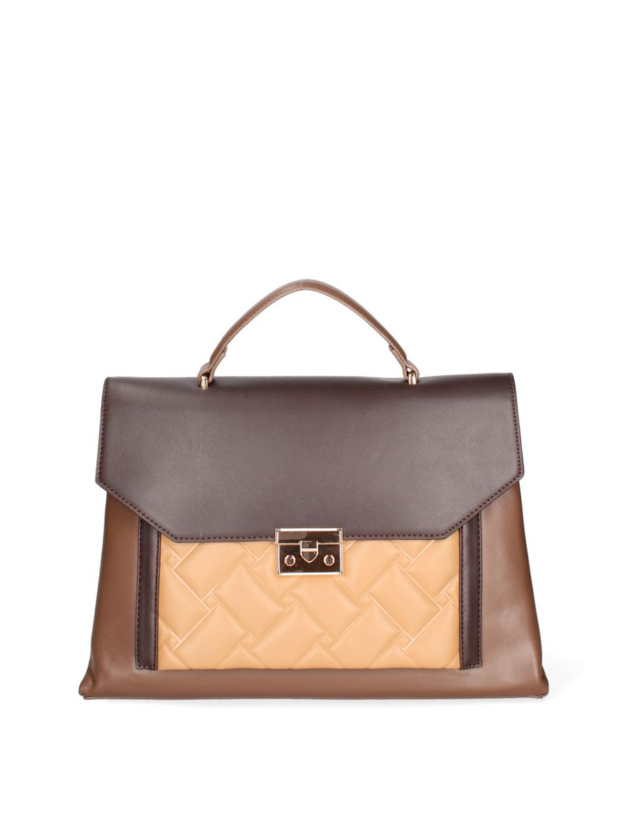 Elegante strukturierte Henkeltasche