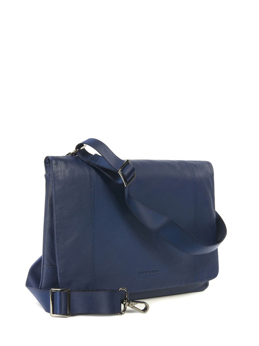 Leder-Umhängetasche mit Magnetklappe