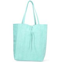 Schultertasche aus Wildleder