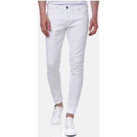 Herren Slim-Fit Jeans aus weißem Denim