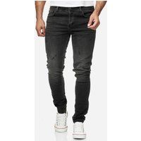 Herren Slim-Fit Jeans aus weißem Denim