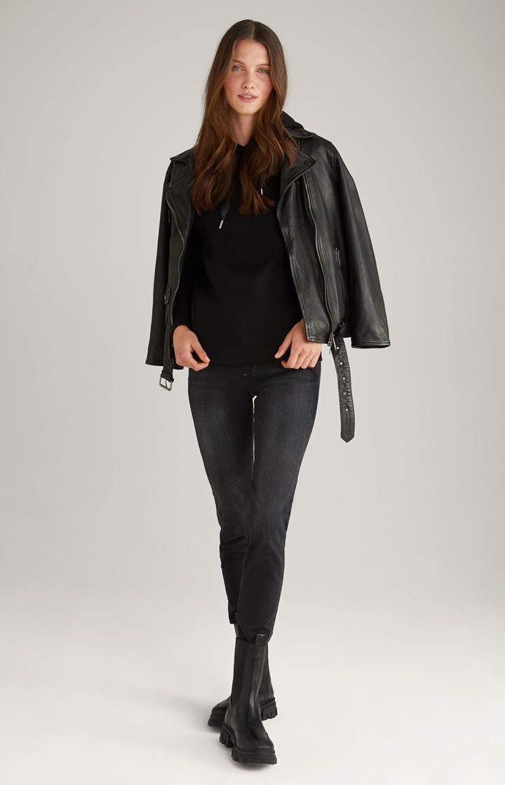 Joop! Tasta Schwarzer Hoodie mit Logo-Kordelzug und Akzenten