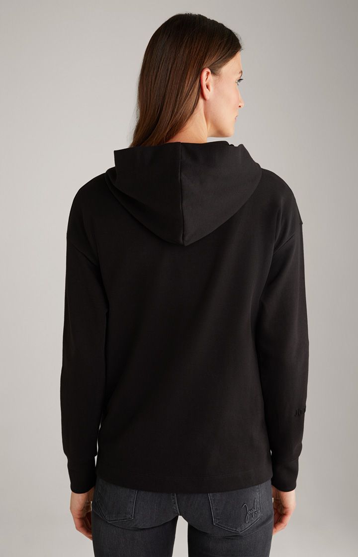 Joop! Tasta Schwarzer Hoodie mit Logo-Kordelzug und Akzenten