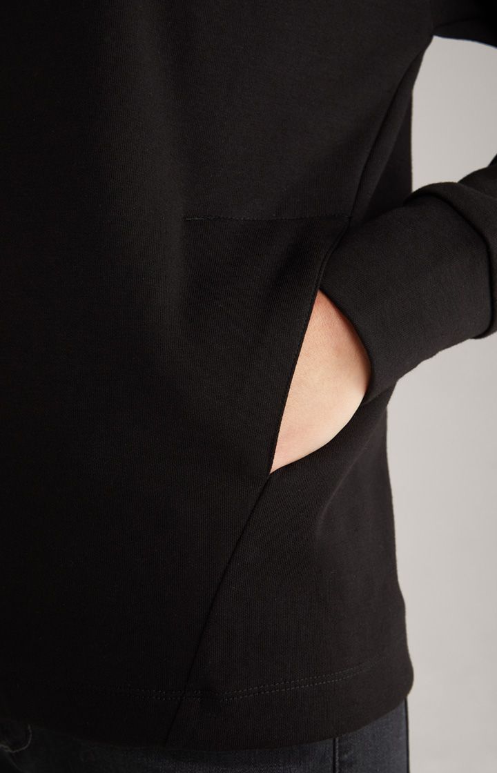 Joop! Tasta Schwarzer Hoodie mit Logo-Kordelzug und Akzenten