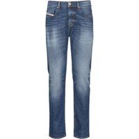 Jeanshose mit geradem Bein im Used-Look