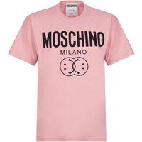 Moschino Milano T-Shirt mit Double Smiley Logo