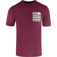 Burgunderrot T-Shirt mit Karotasche