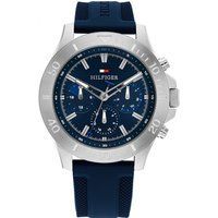 Moderne Chronograph Uhr mit blauem Zifferblatt