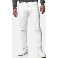 Tazzio Herren Jeans Skinny Fit im Destroyed Look